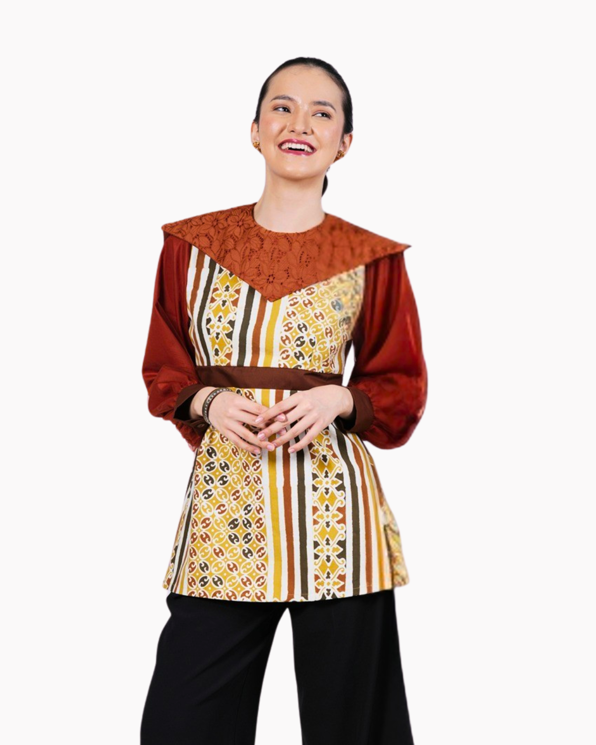 Joglo Batik Blouse Lengan Panjang Merk Batik siPutri