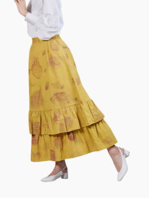 Liris Jati Rok Panjang Motif Ecoprint Merk Batik siPutri