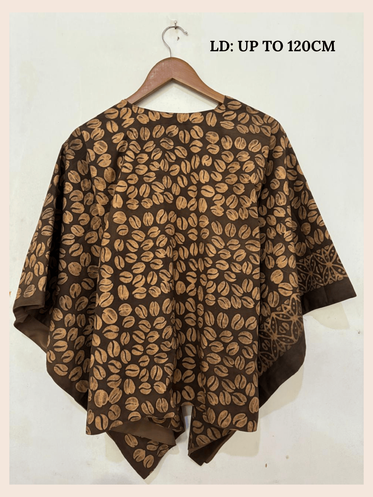 Outer Batik Wanita - Batik Warna Alam-Motif Kopi-Zero waste cut outer