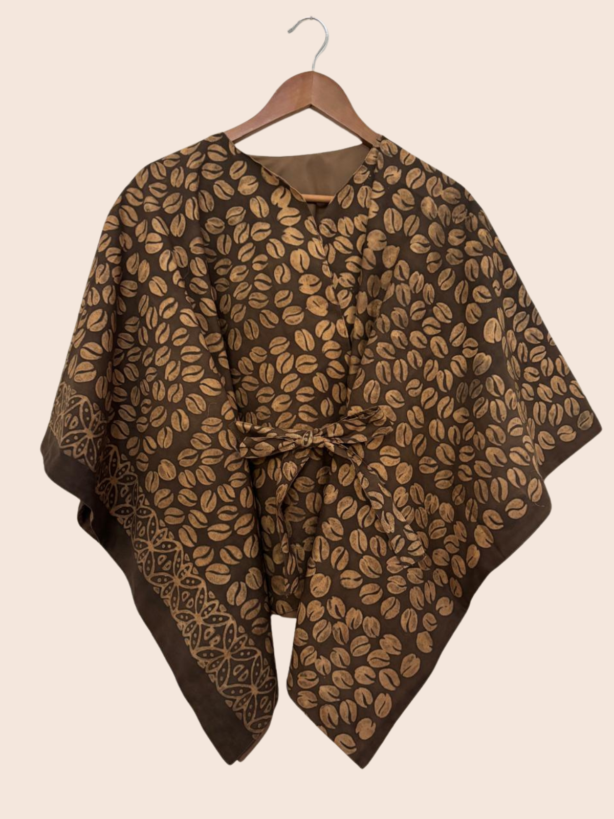 Outer Batik Wanita - Batik Warna Alam-Motif Kopi-Zero waste cut outer